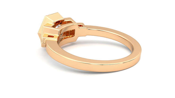 Taylor & Hart Encircle Round Engagement Ring 360 degree image 18