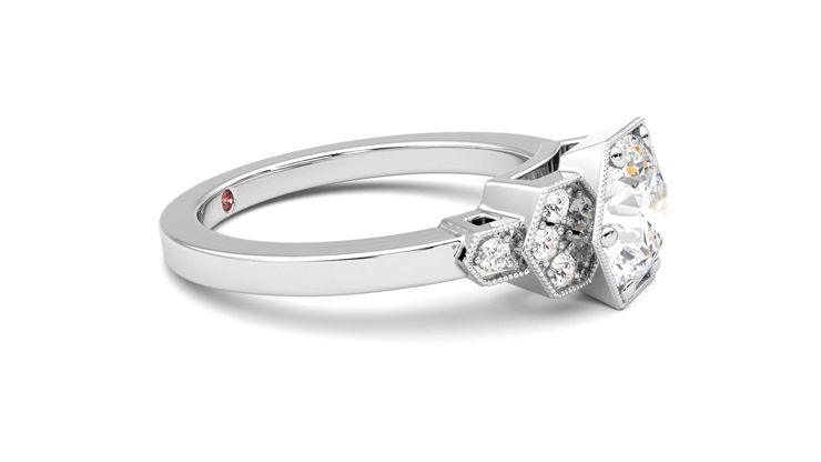 Taylor & Hart Encircle Round Engagement Ring 360 degree image 8