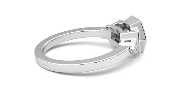 Taylor & Hart Encircle Round Engagement Ring 360 degree image 11