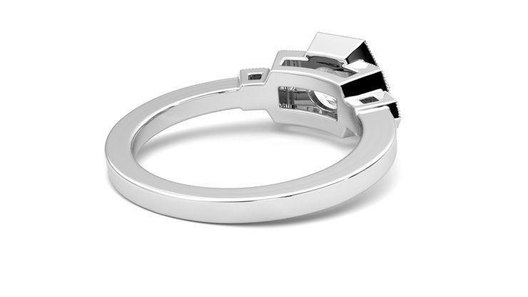 Taylor & Hart Encircle Round Engagement Ring 360 degree image 13