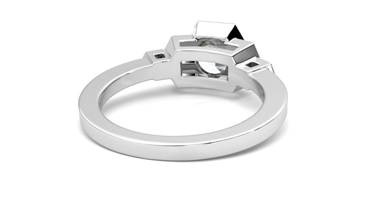 Taylor & Hart Encircle Round Engagement Ring 360 degree image 14