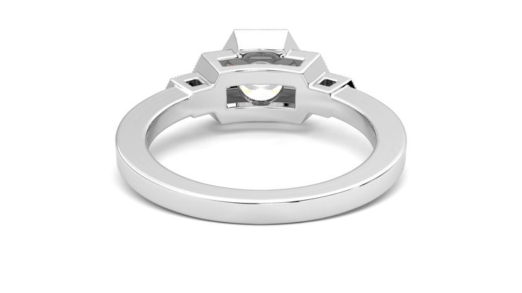 Taylor & Hart Encircle Round Engagement Ring 360 degree image 15