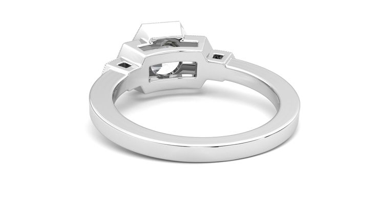 Taylor & Hart Encircle Round Engagement Ring 360 degree image 16