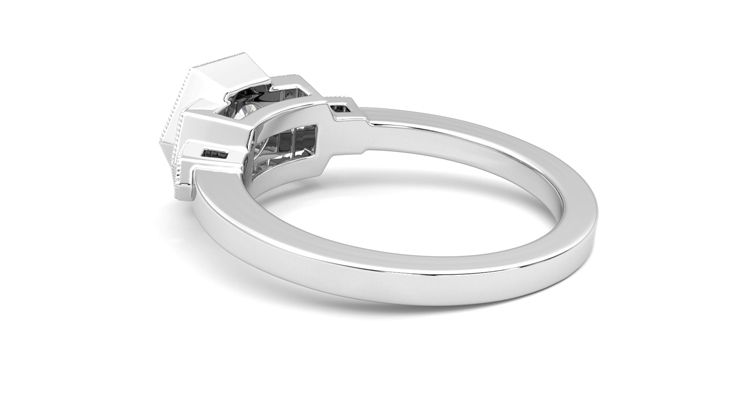 Taylor & Hart Encircle Round Engagement Ring 360 degree image 18