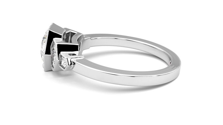 Taylor & Hart Encircle Round Engagement Ring 360 degree image 20