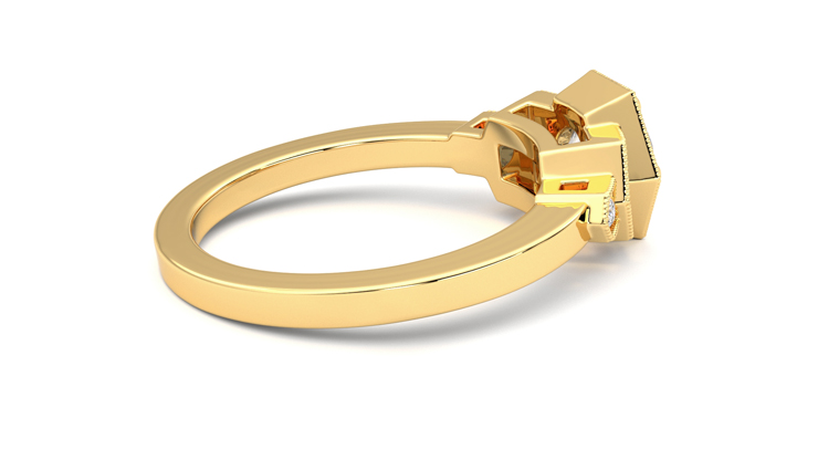Taylor & Hart Encircle Round Engagement Ring 360 degree image 11