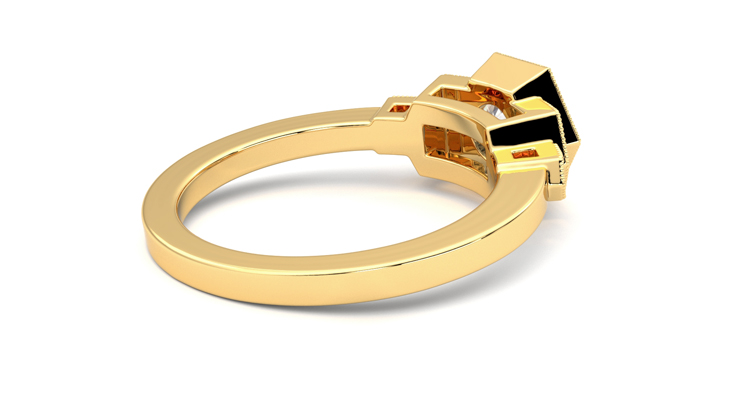 Taylor & Hart Encircle Round Engagement Ring 360 degree image 12