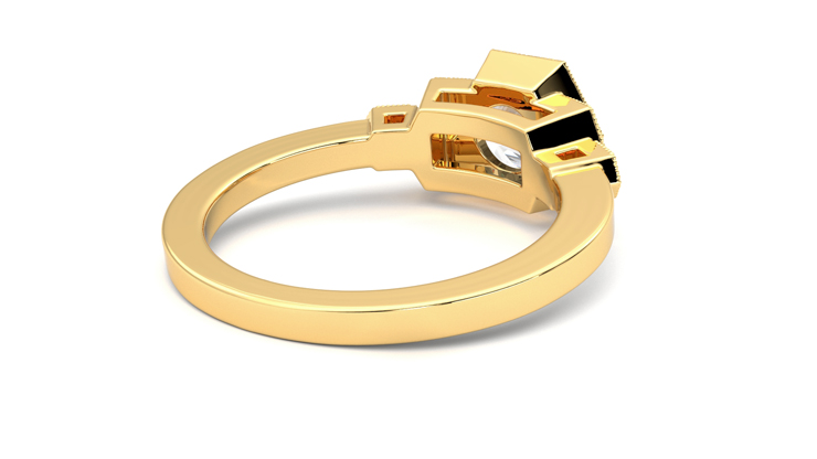 Taylor & Hart Encircle Round Engagement Ring 360 degree image 13