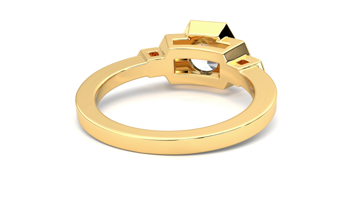 Taylor & Hart Encircle Round Engagement Ring 360 degree image 14