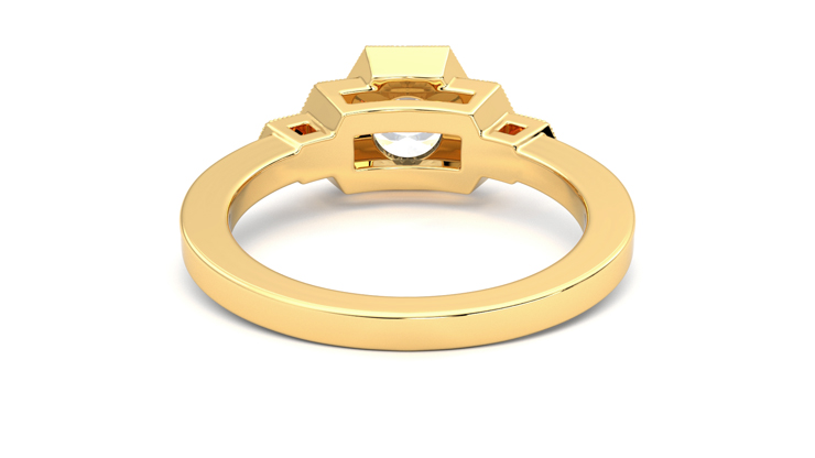 Taylor & Hart Encircle Round Engagement Ring 360 degree image 15