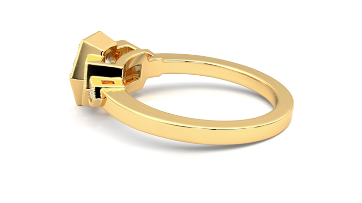 Taylor & Hart Encircle Round Engagement Ring 360 degree image 19