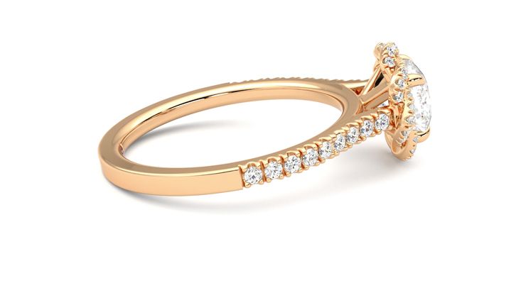 Taylor & Hart Entwine Cushion Engagement Ring 360 degree image 10