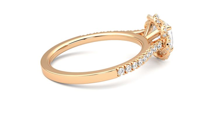 Taylor & Hart Entwine Cushion Engagement Ring 360 degree image 11
