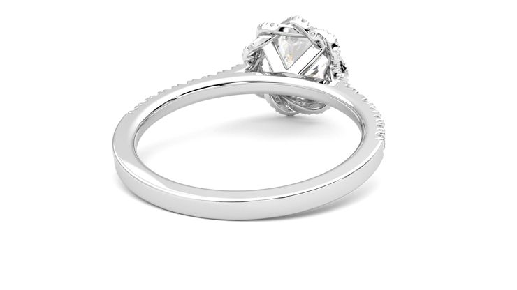 Taylor & Hart Entwine Cushion Engagement Ring 360 degree image 14