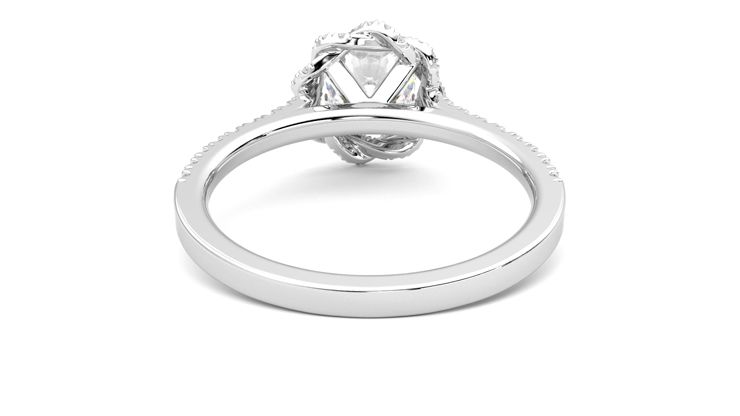 Taylor & Hart Entwine Cushion Engagement Ring 360 degree image 15