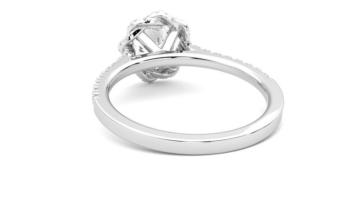 Taylor & Hart Entwine Cushion Engagement Ring 360 degree image 16