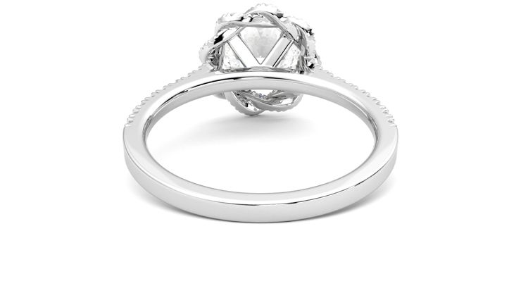 Taylor & Hart Entwine Round Engagement Ring 360 degree image 15