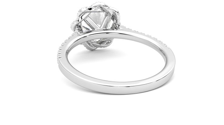 Taylor & Hart Entwine Round Engagement Ring 360 degree image 16