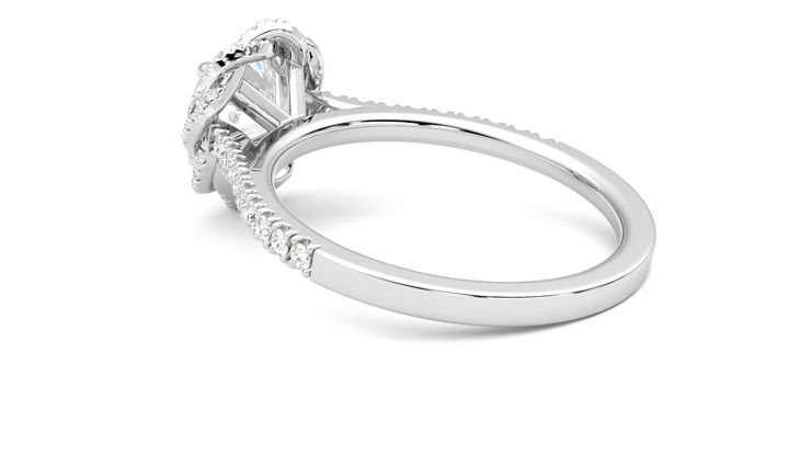 Taylor & Hart Entwine Round Engagement Ring 360 degree image 18