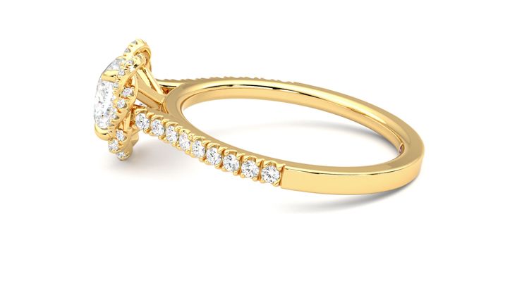 Taylor & Hart Entwine Cushion Engagement Ring 360 degree image 20
