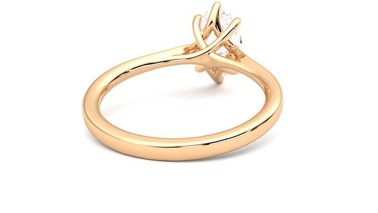 Taylor & Hart Eve Oval Engagement Ring 360 degree image 14