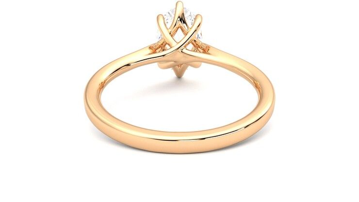 Taylor & Hart Eve Oval Engagement Ring 360 degree image 15