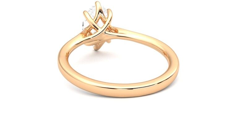 Taylor & Hart Eve Oval Engagement Ring 360 degree image 16