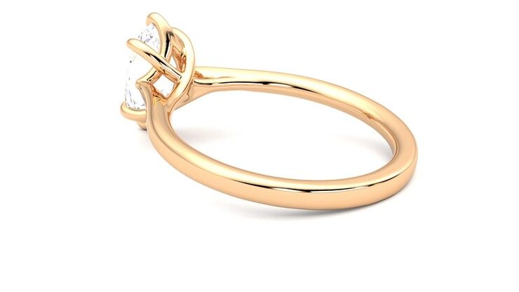 Taylor & Hart Eve Oval Engagement Ring 360 degree image 18