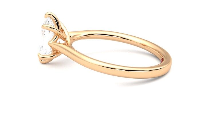 Taylor & Hart Eve Oval Engagement Ring 360 degree image 20