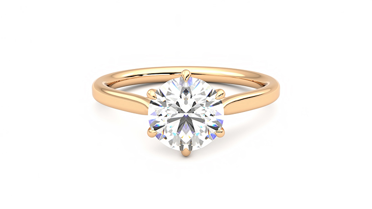 Taylor & Hart Eve Round Engagement Ring 360 degree image 0
