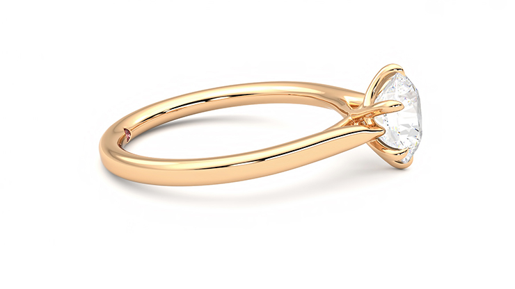 Taylor & Hart Eve Round Engagement Ring 360 degree image 9