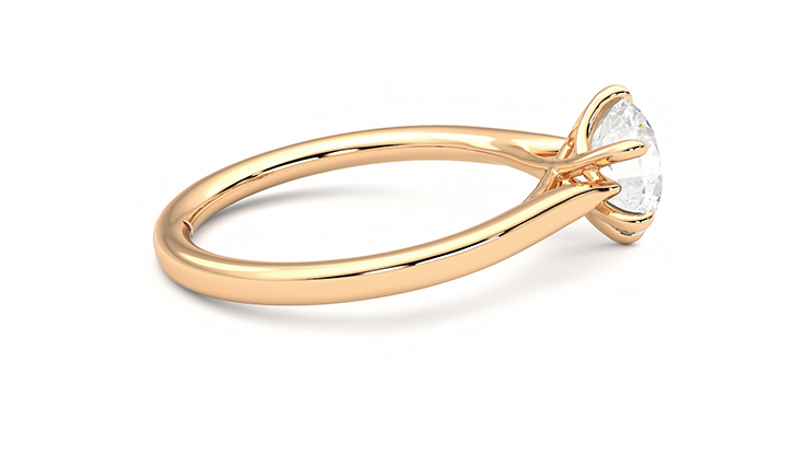 Taylor & Hart Eve Round Engagement Ring 360 degree image 10