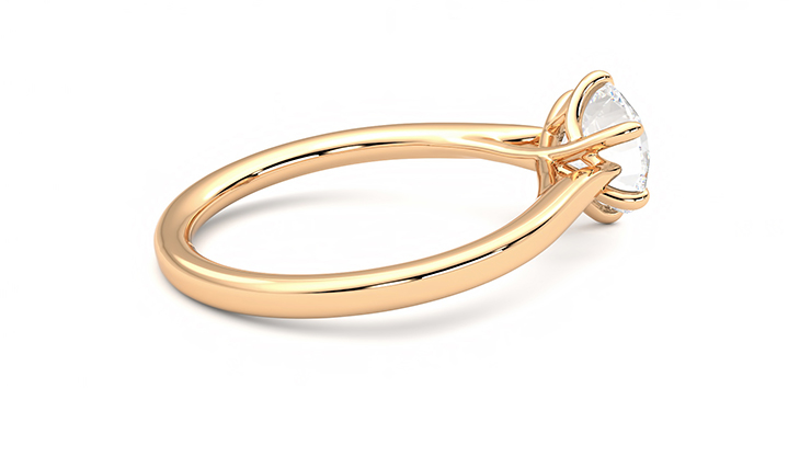 Taylor & Hart Eve Round Engagement Ring 360 degree image 11