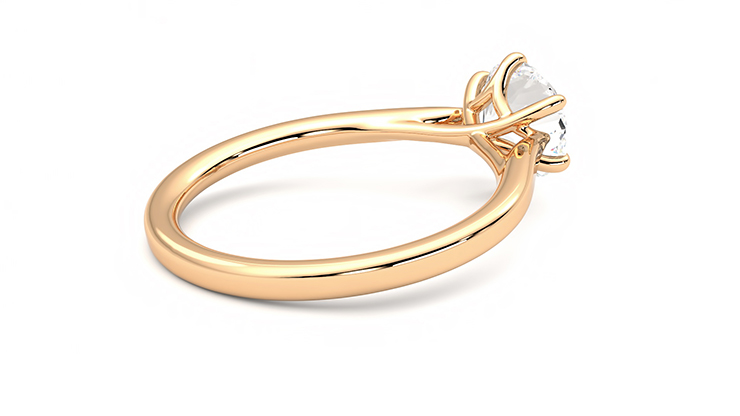 Taylor & Hart Eve Round Engagement Ring 360 degree image 12