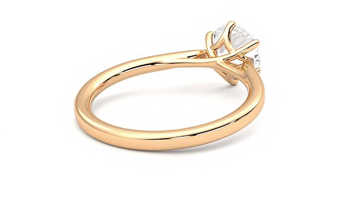 Taylor & Hart Eve Round Engagement Ring 360 degree image 13