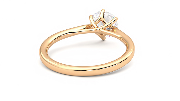 Taylor & Hart Eve Round Engagement Ring 360 degree image 14