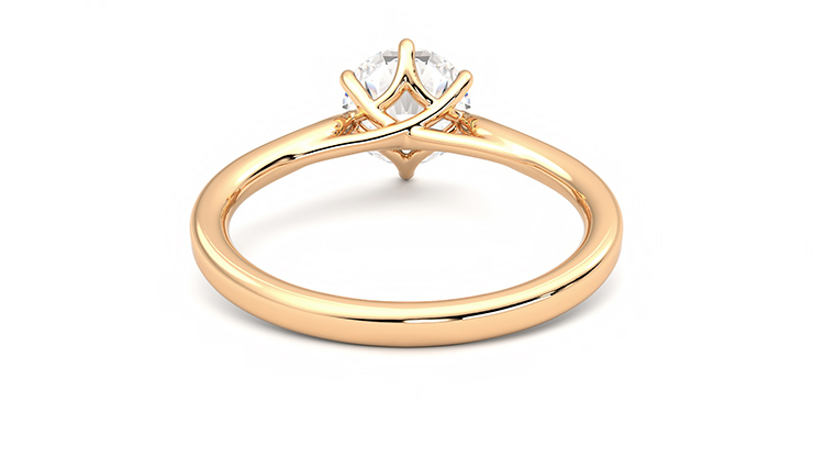 Taylor & Hart Eve Round Engagement Ring 360 degree image 15