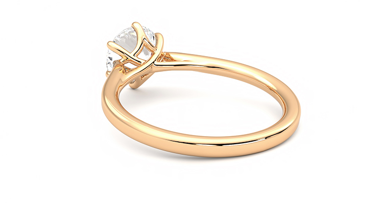 Taylor & Hart Eve Round Engagement Ring 360 degree image 17