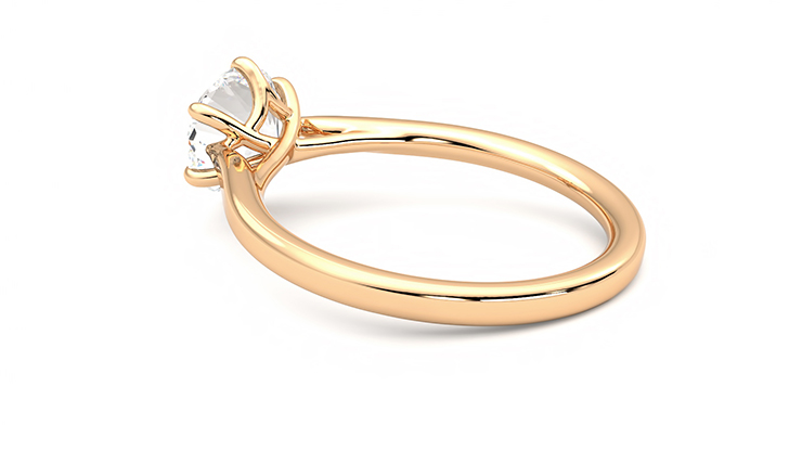 Taylor & Hart Eve Round Engagement Ring 360 degree image 18