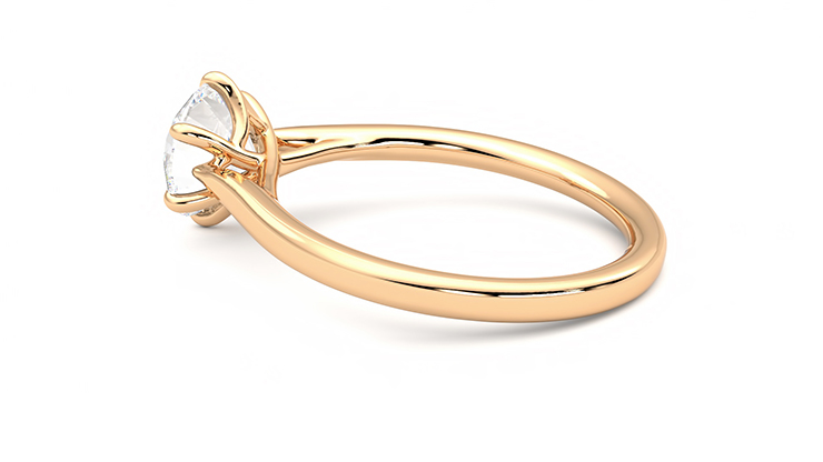 Taylor & Hart Eve Round Engagement Ring 360 degree image 19