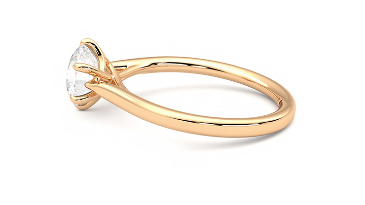 Taylor & Hart Eve Round Engagement Ring 360 degree image 20