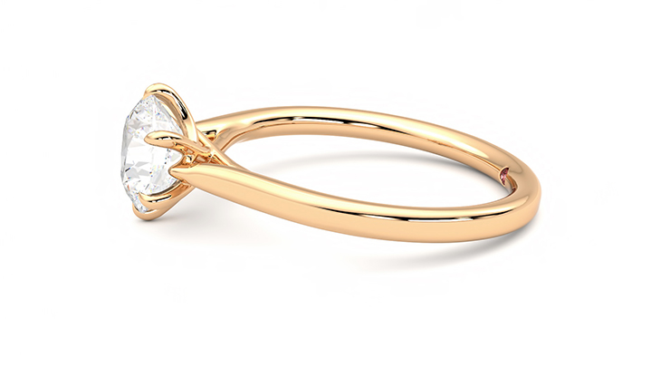 Taylor & Hart Eve Round Engagement Ring 360 degree image 21