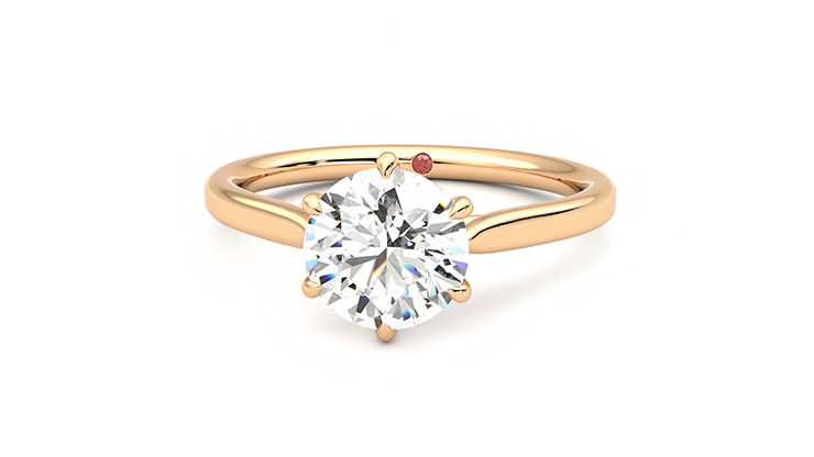 Taylor & Hart Eve Round Engagement Ring 360 degree image 28