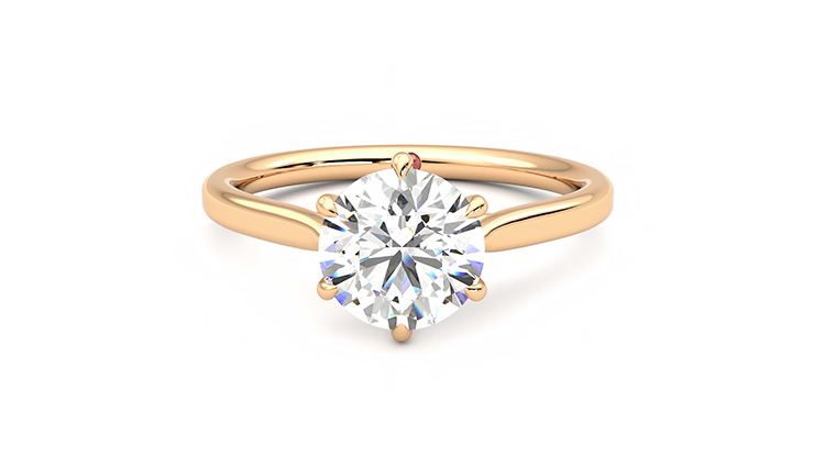 Taylor & Hart Eve Round Engagement Ring 360 degree image 29