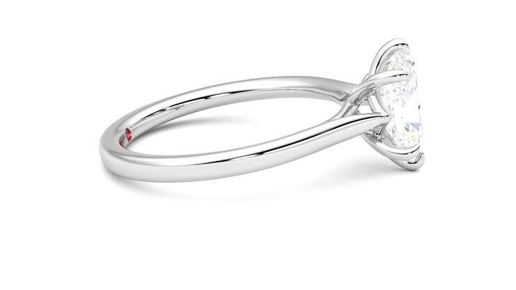 Taylor & Hart Eve Oval Engagement Ring 360 degree image 9