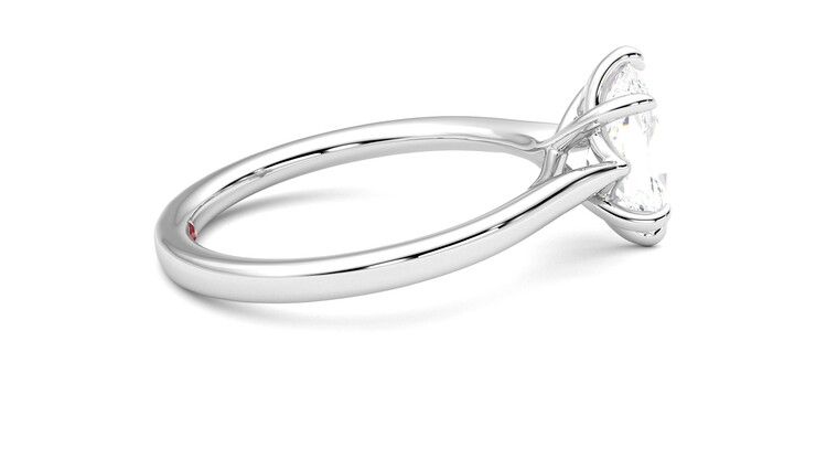 Taylor & Hart Eve Oval Engagement Ring 360 degree image 10