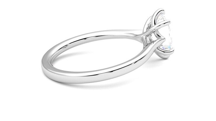 Taylor & Hart Eve Oval Engagement Ring 360 degree image 11