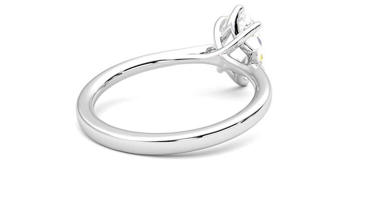 Taylor & Hart Eve Oval Engagement Ring 360 degree image 13