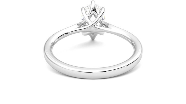 Taylor & Hart Eve Oval Engagement Ring 360 degree image 15