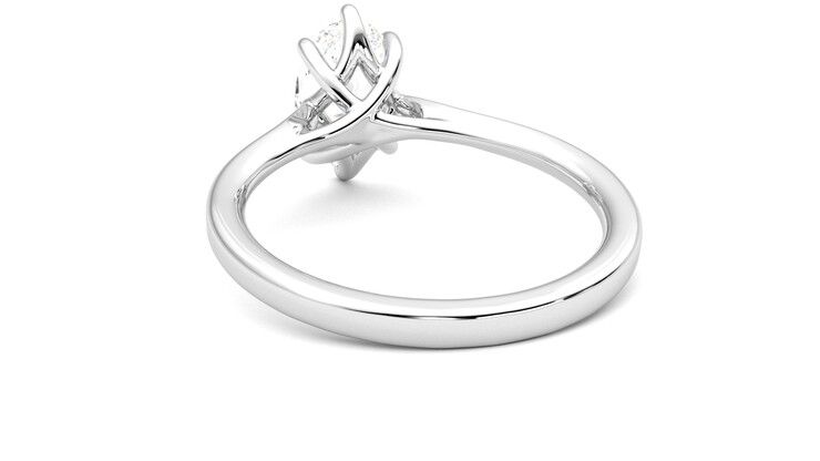 Taylor & Hart Eve Oval Engagement Ring 360 degree image 16